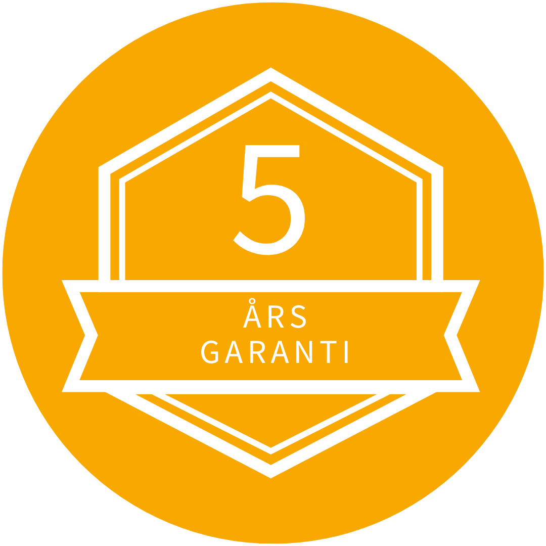 fem års garanti