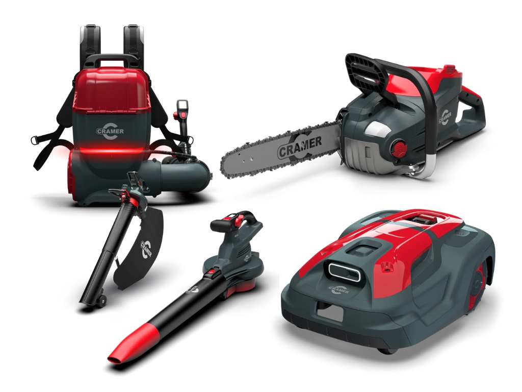 Cramer el‑drivna verktyg &ndash; Batteridrivna tr&auml;dg&aring;rdsverktyg inklusive motors&aring;g, l&ouml;vbl&aring;s och robotgr&auml;sklippare.